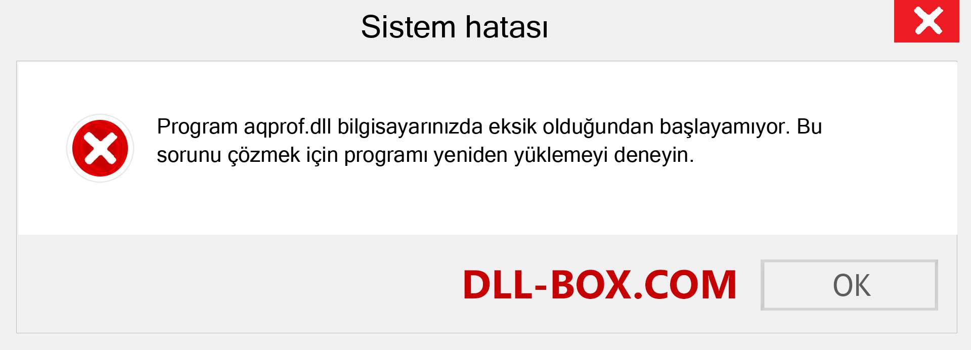 aqprof.dll dosyası eksik mi? Windows 7, 8, 10 için İndirin - Windows'ta aqprof dll Eksik Hatasını Düzeltin, fotoğraflar, resimler